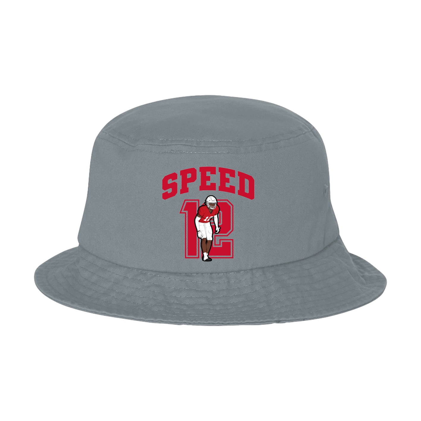 Bucket Cap — Number in Grey