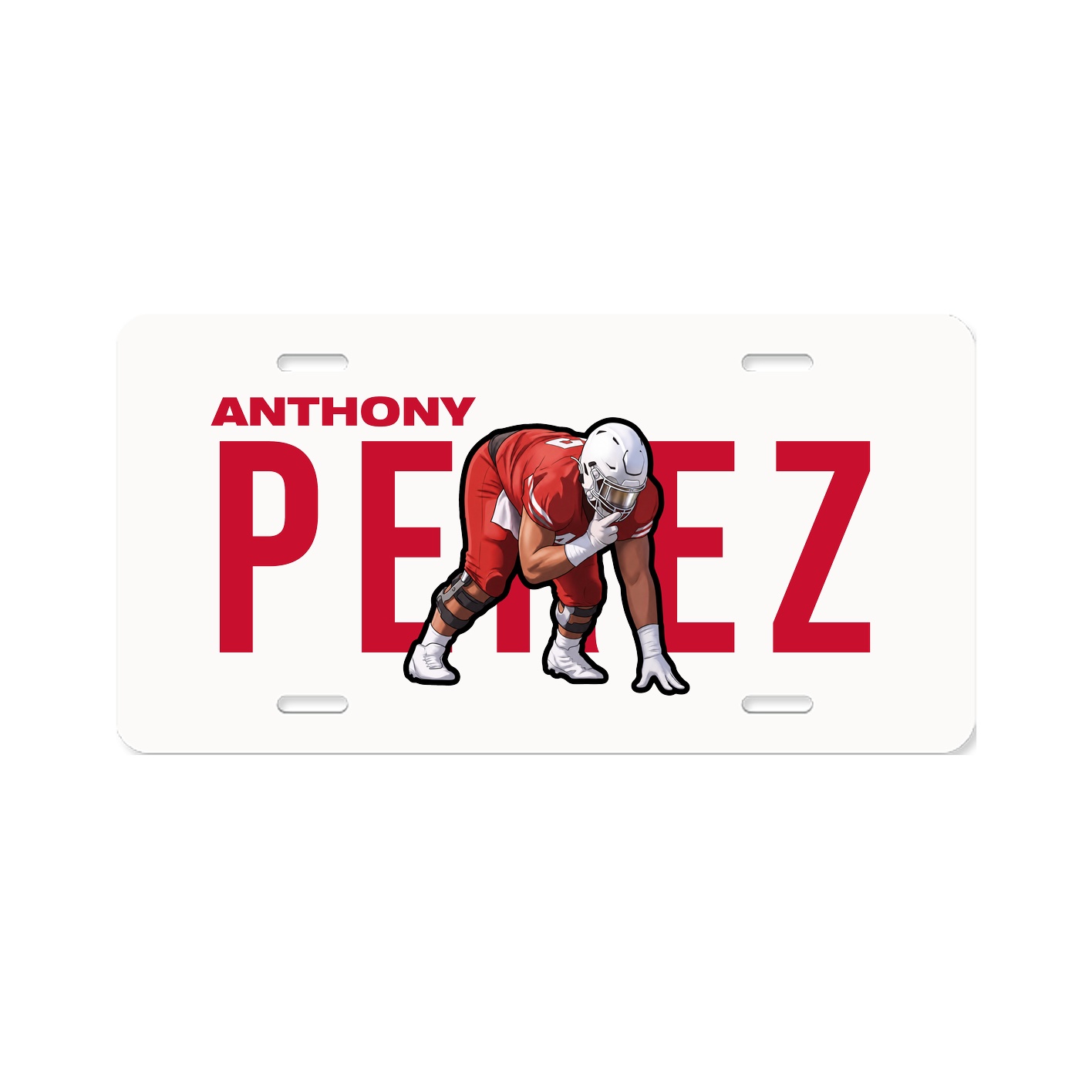 License Plate — Player Name in Classic