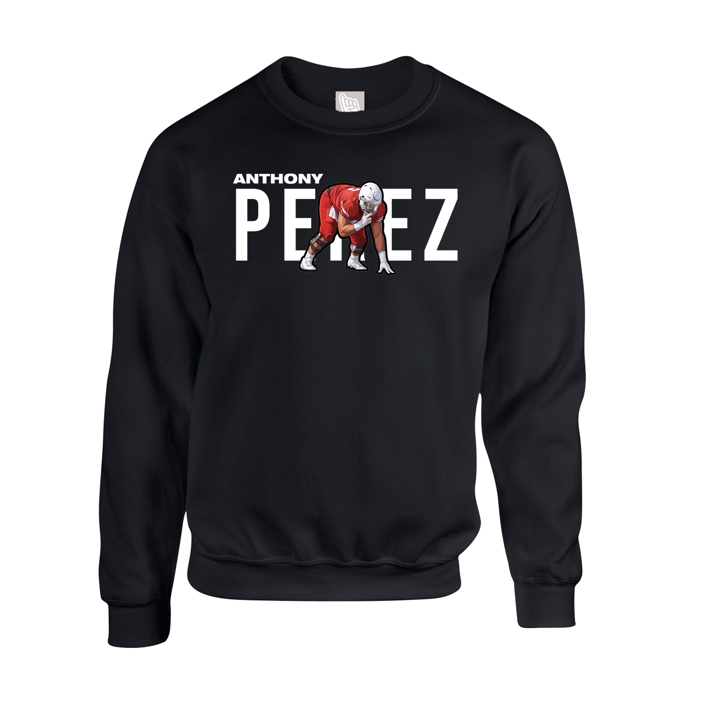 Fleece Crew — Player Name in Black