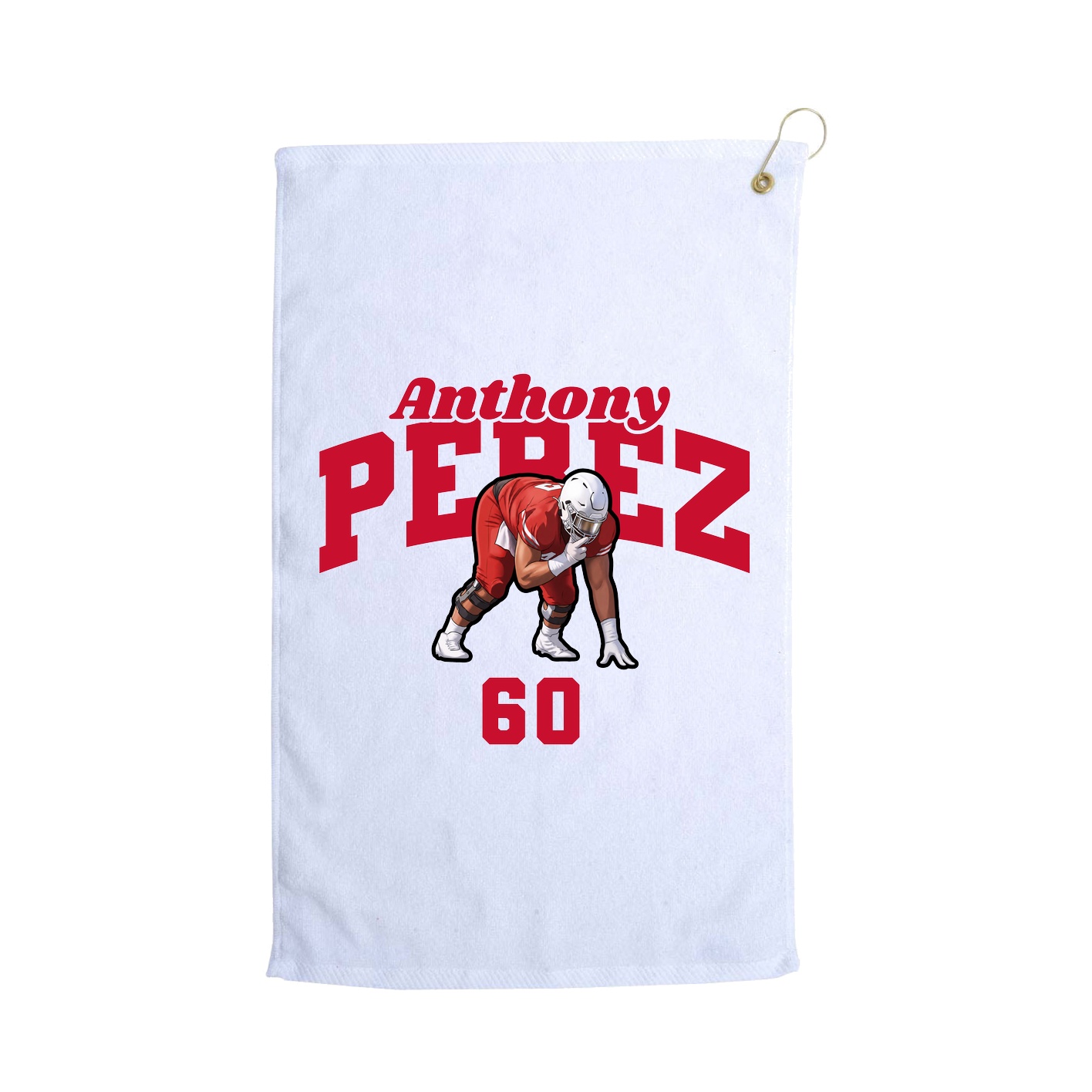Golf Towel — Signature Arch in White