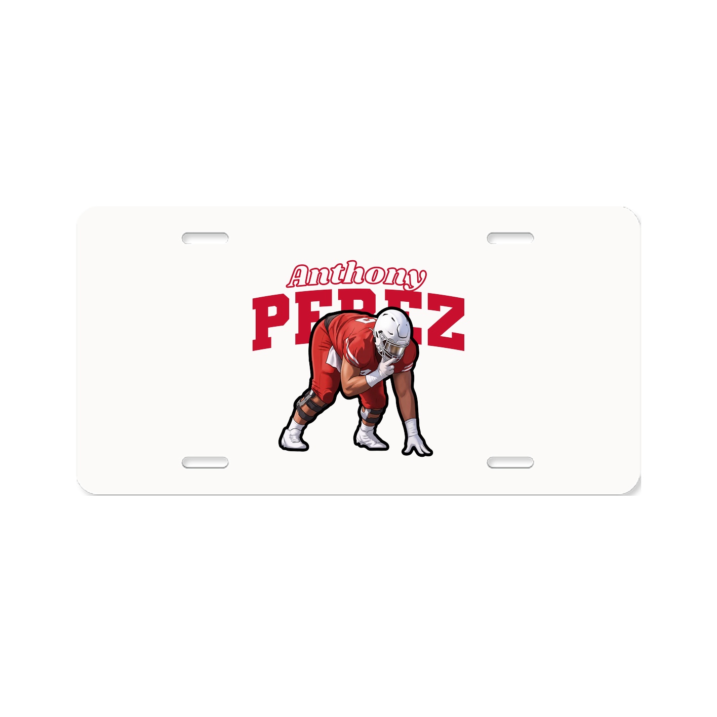 License Plate — Name Arch in Classic