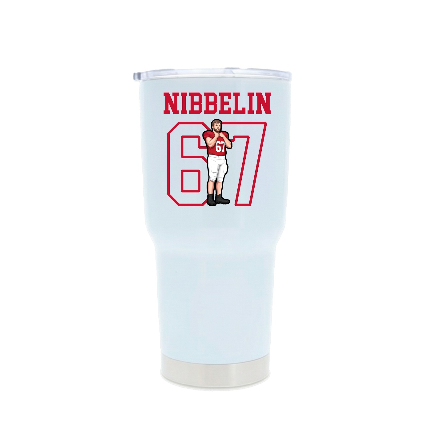 30oz Stainless Steel Tumbler — Shirsey in White