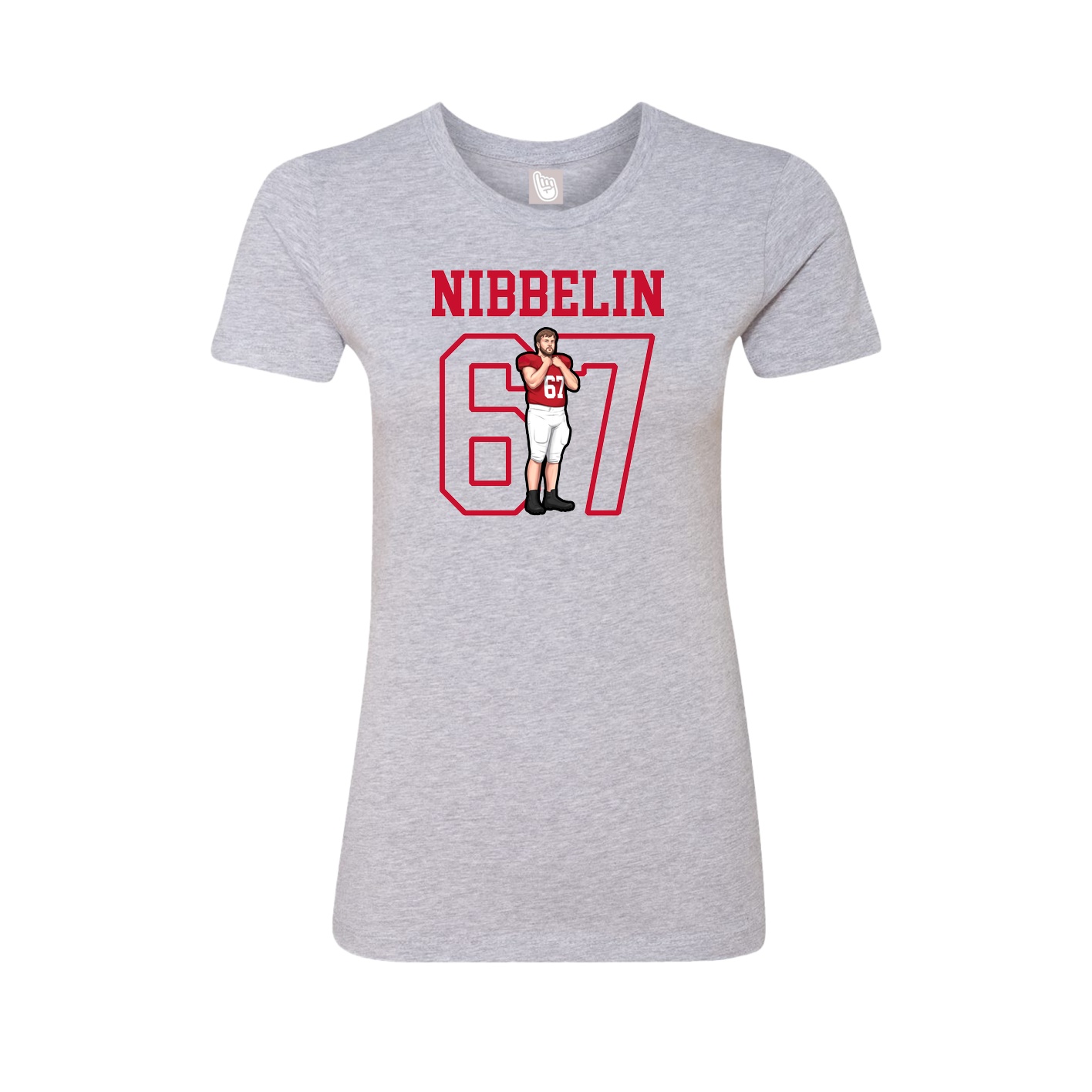 Fitted Women's Tee — Shirsey in Grey