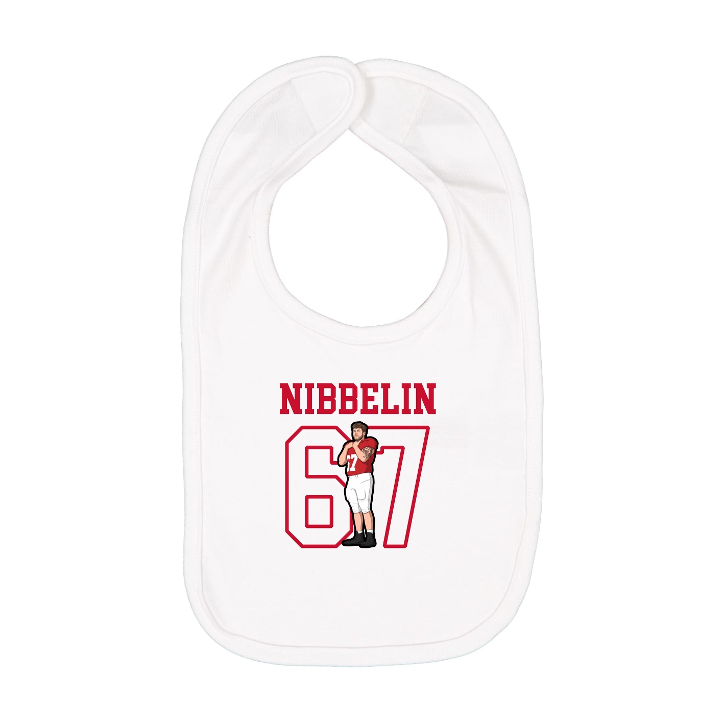 Infant Bib — Shirsey in White