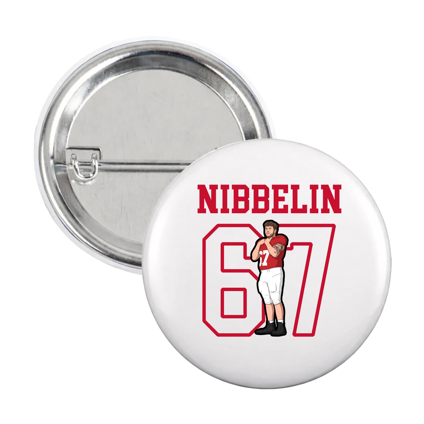 Game Day Button — Shirsey in White