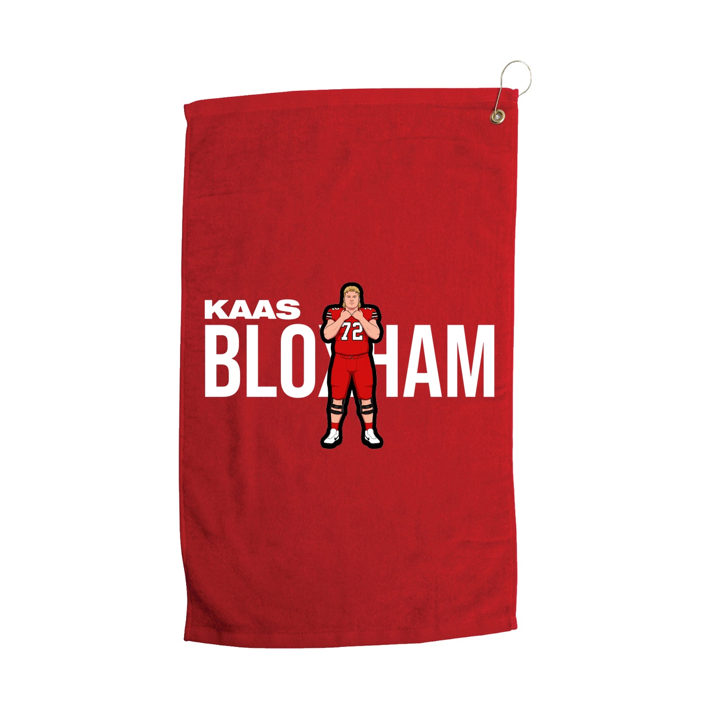 Golf Towel — Player Name in Red