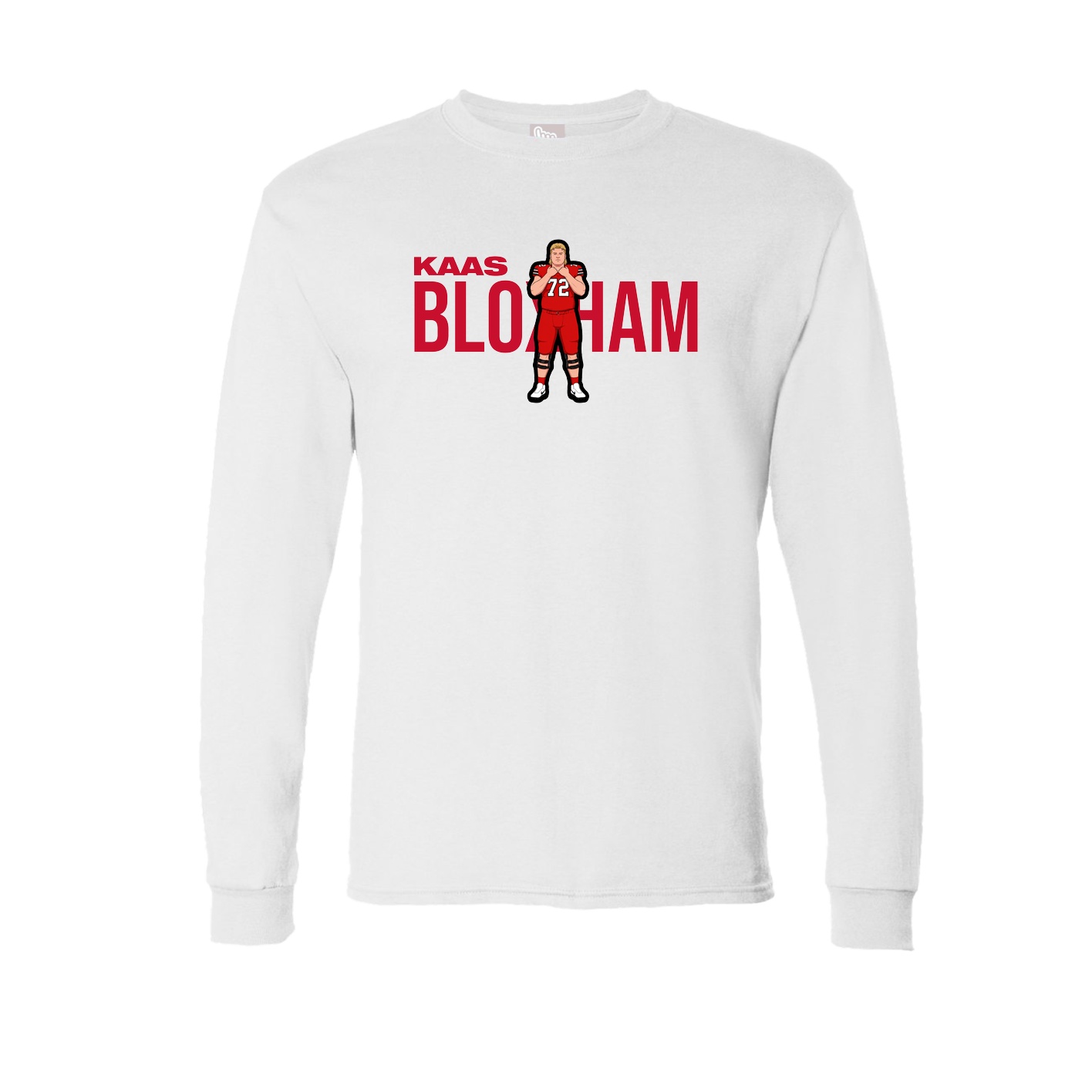Long Sleeve Tee — Player Name in White