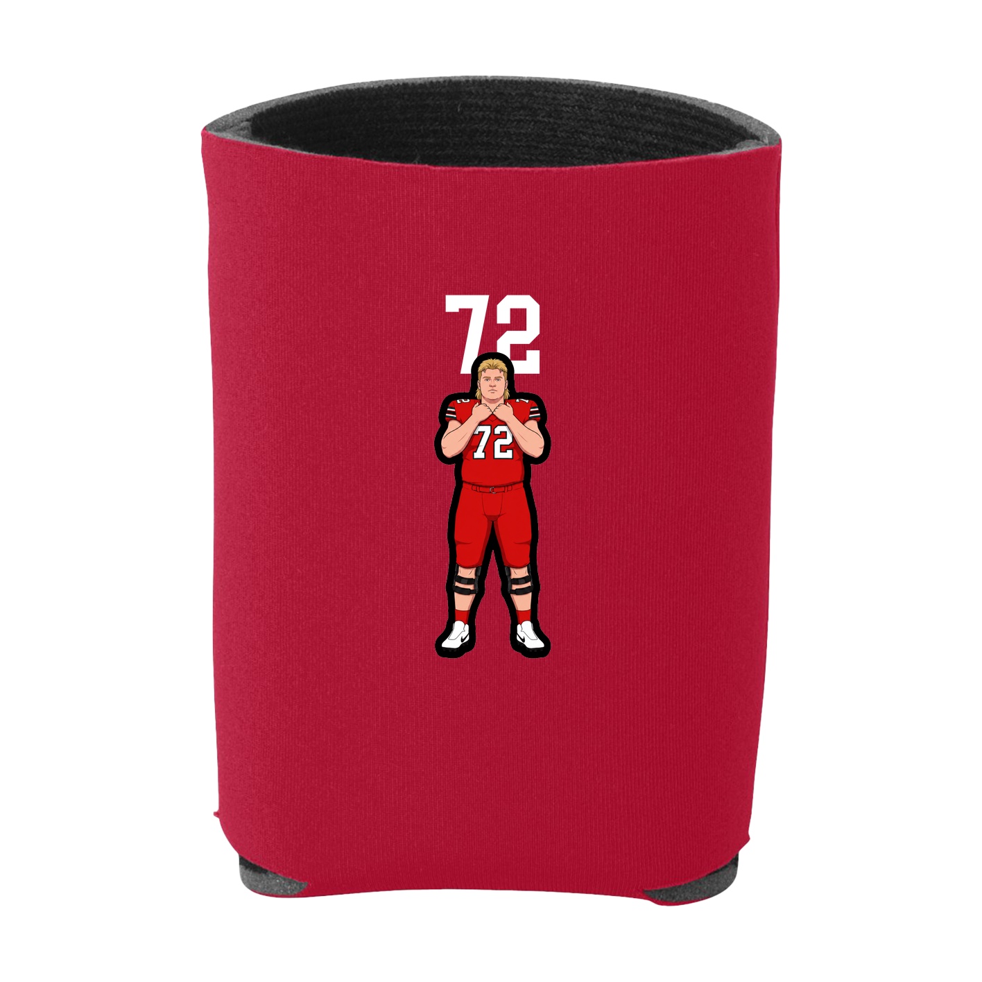 Can Holder — Number Top in Red