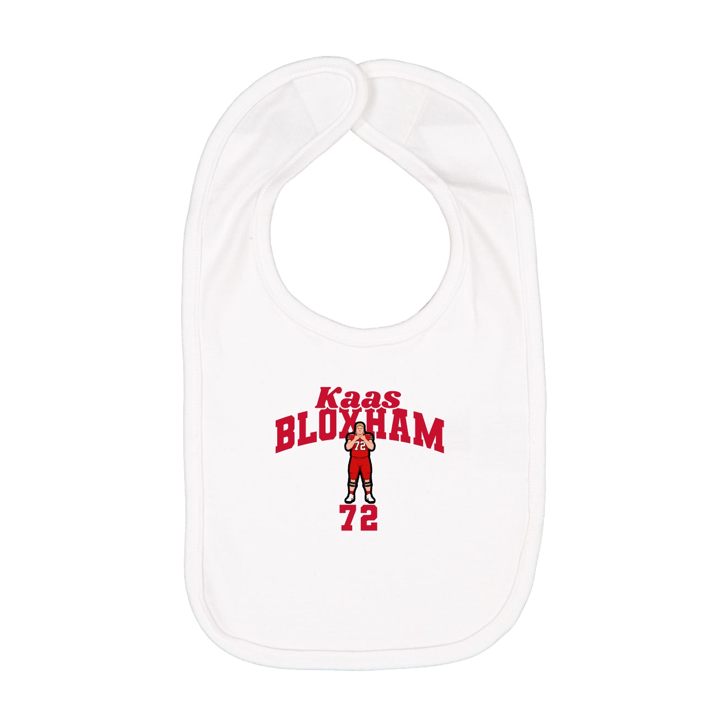 Infant Bib — Signature Arch in White