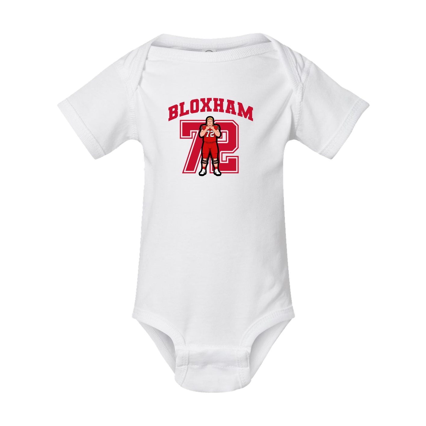 Baby Onesie — Number in White