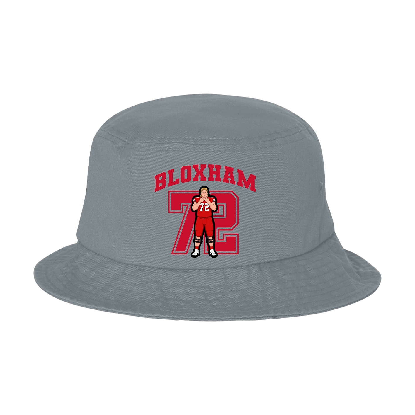 Bucket Cap — Number in Grey