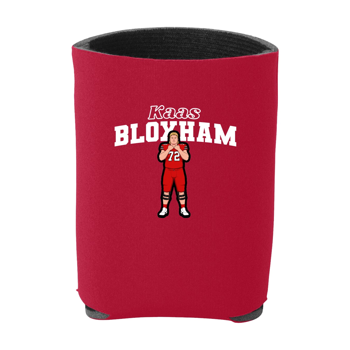Can Holder — Name Arch in Red