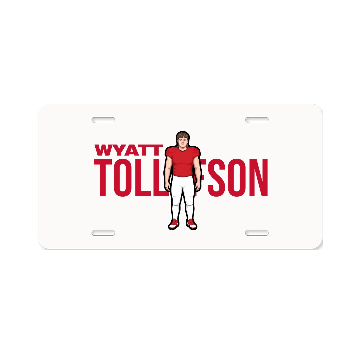 License Plate — Player Name in Classic