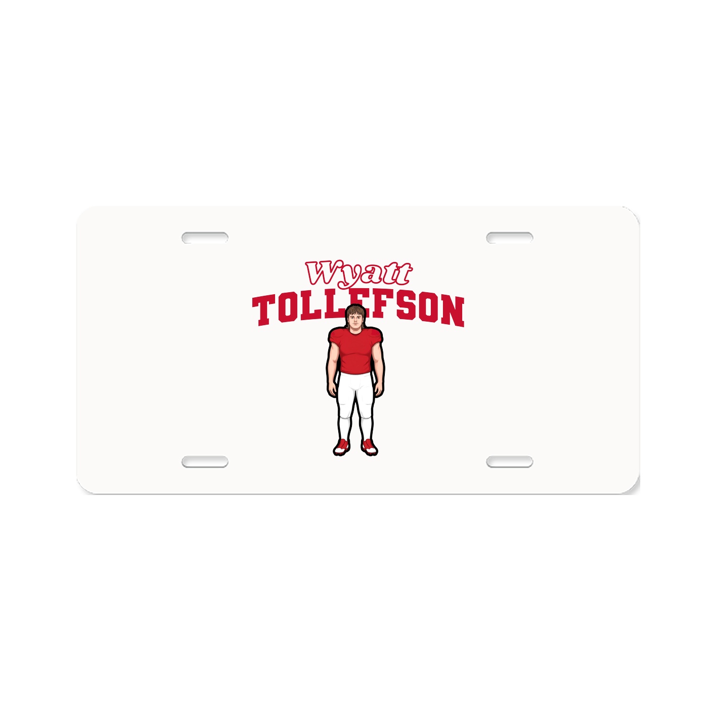 License Plate — Name Arch in Classic