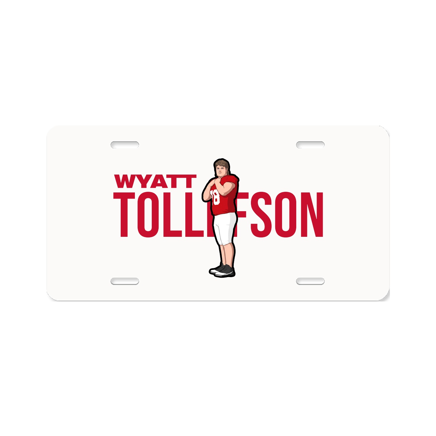 License Plate — Player Name in Classic