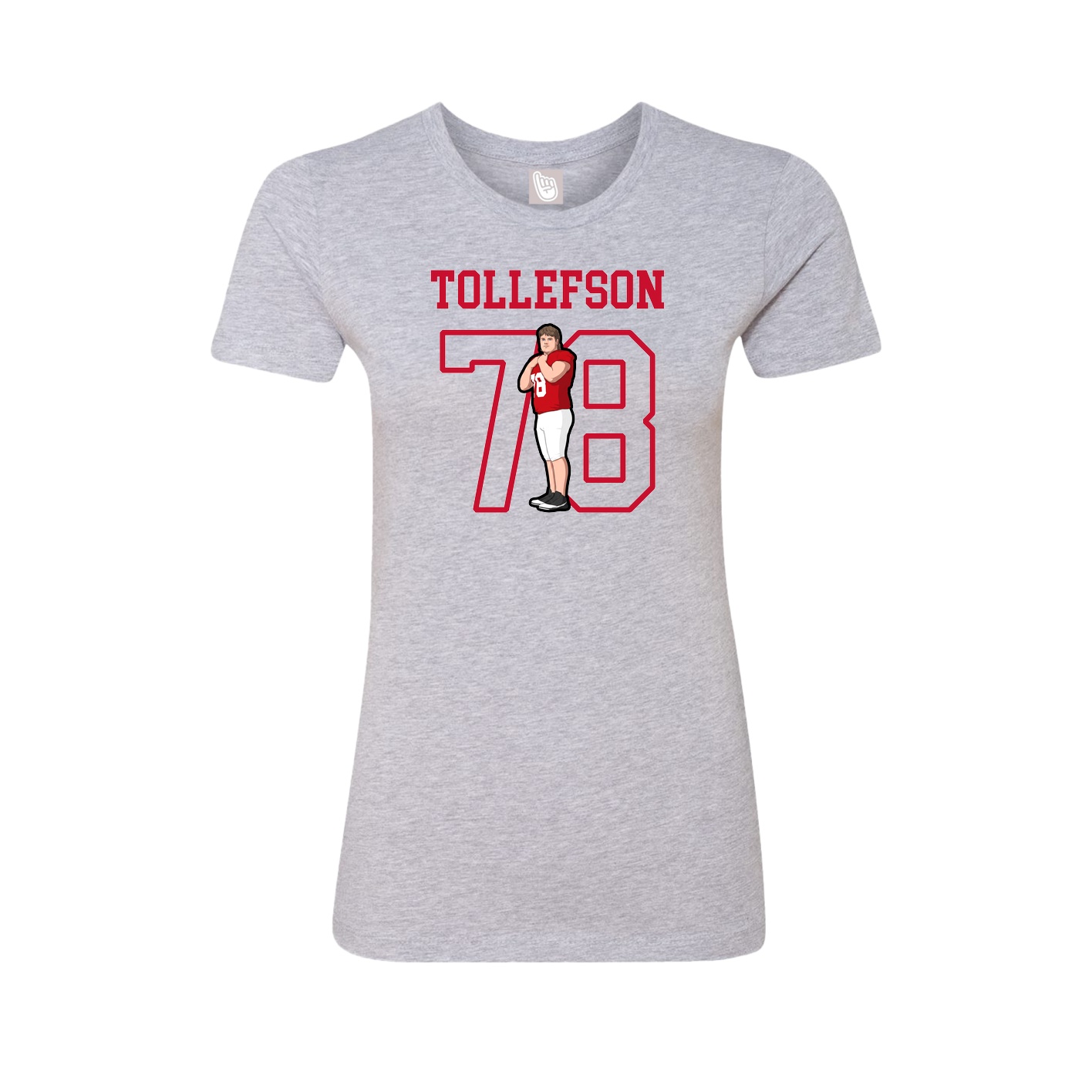 Fitted Women's Tee — Shirsey in Grey