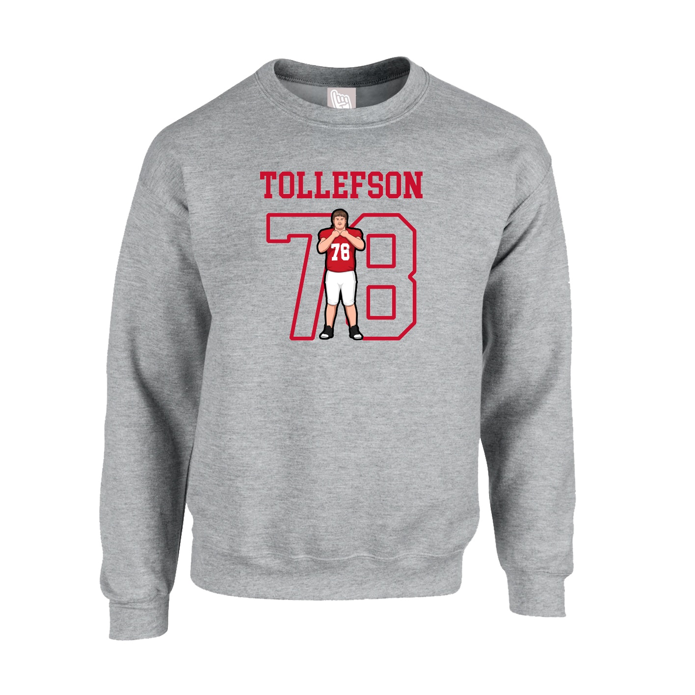 Fleece Crew — Shirsey in Grey