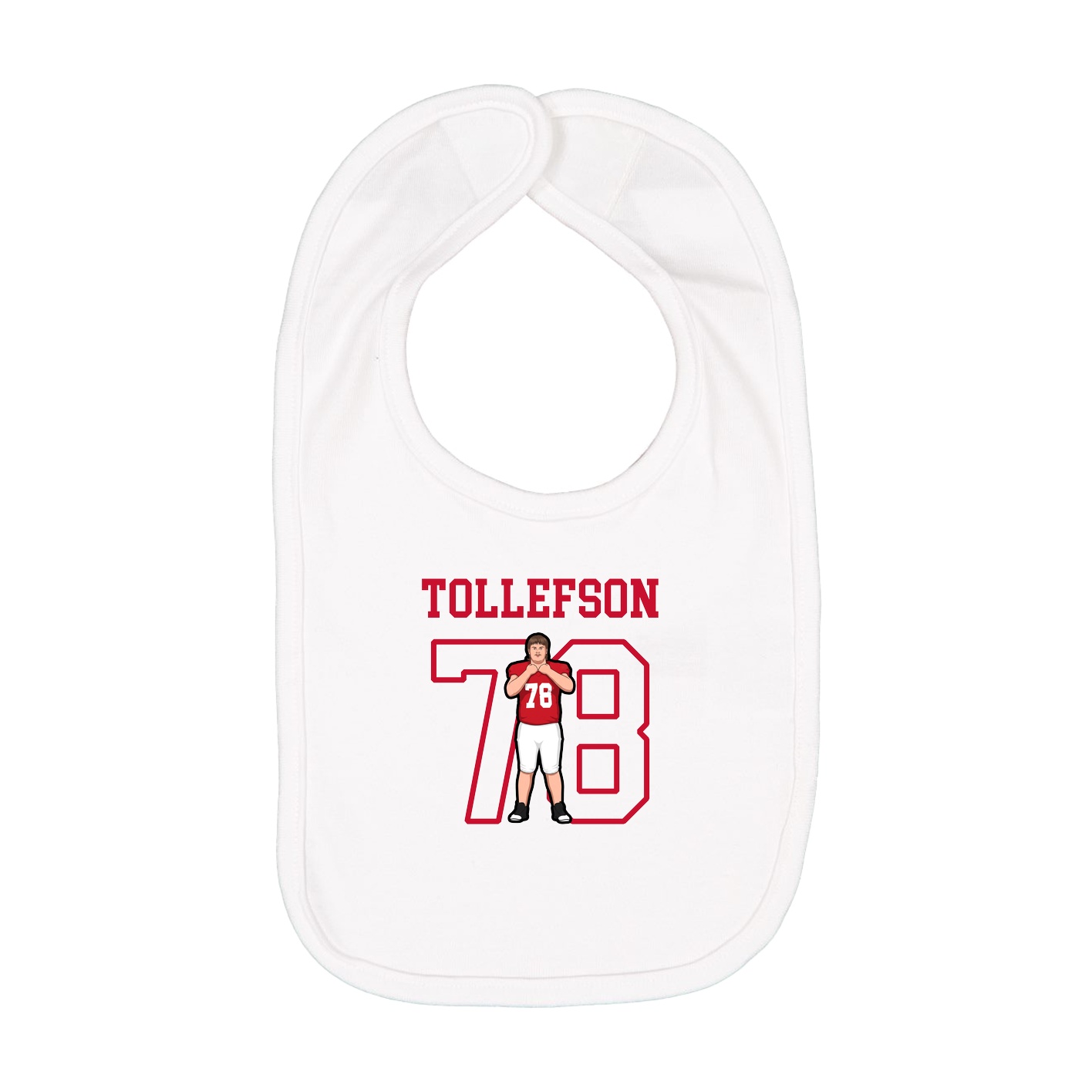 Infant Bib — Shirsey in White