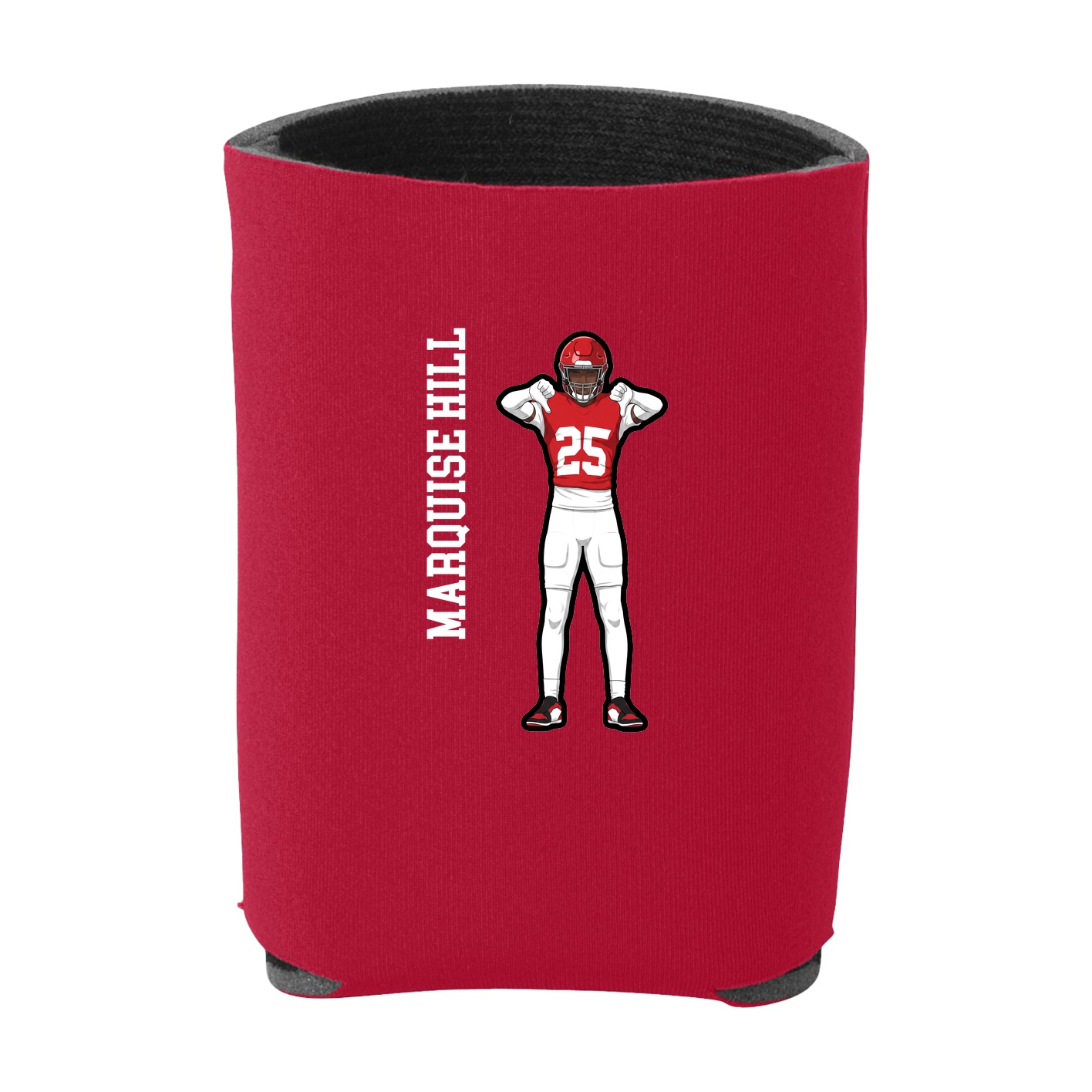Can Holder — Name Vertical in Red