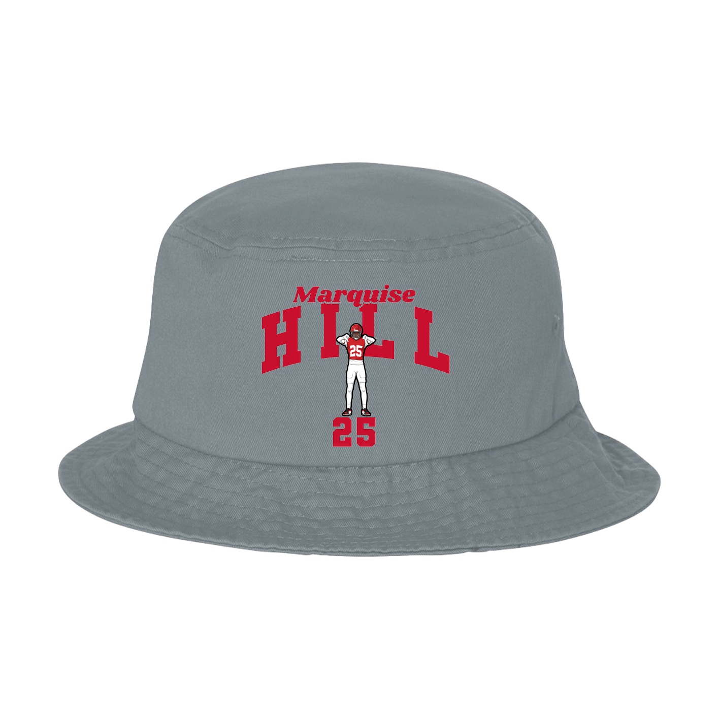 Bucket Cap — Signature Arch in Grey