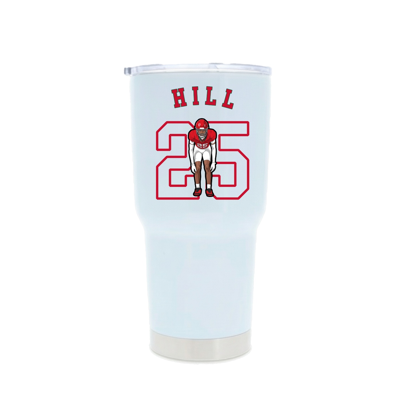 30oz Stainless Steel Tumbler — Shirsey Arch in White