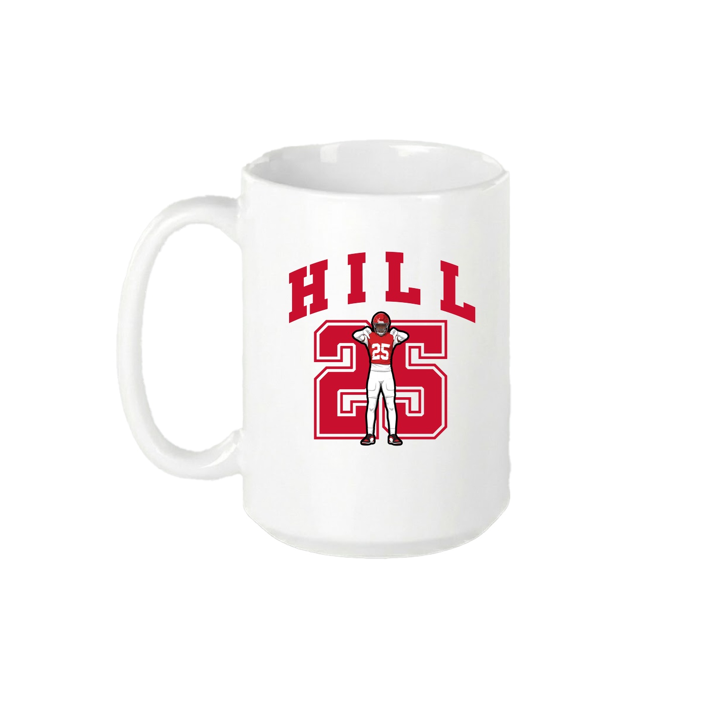 15oz Coffee Mug — Number in White