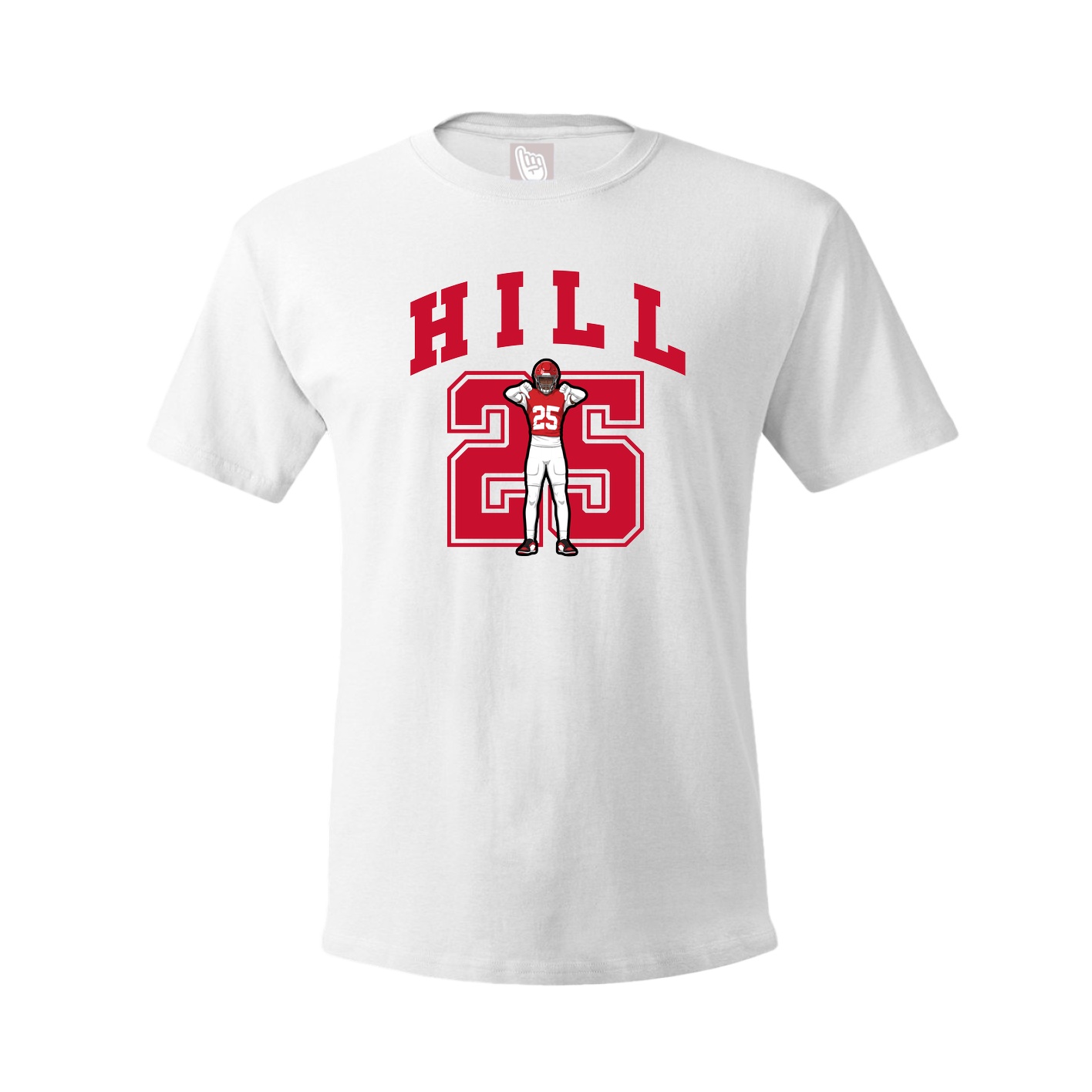 Youth Tee — Number in White