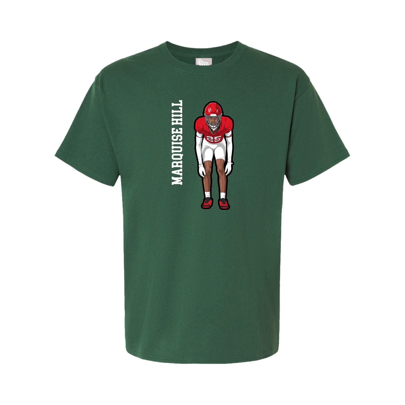 Youth Tee — Name Vertical in Green