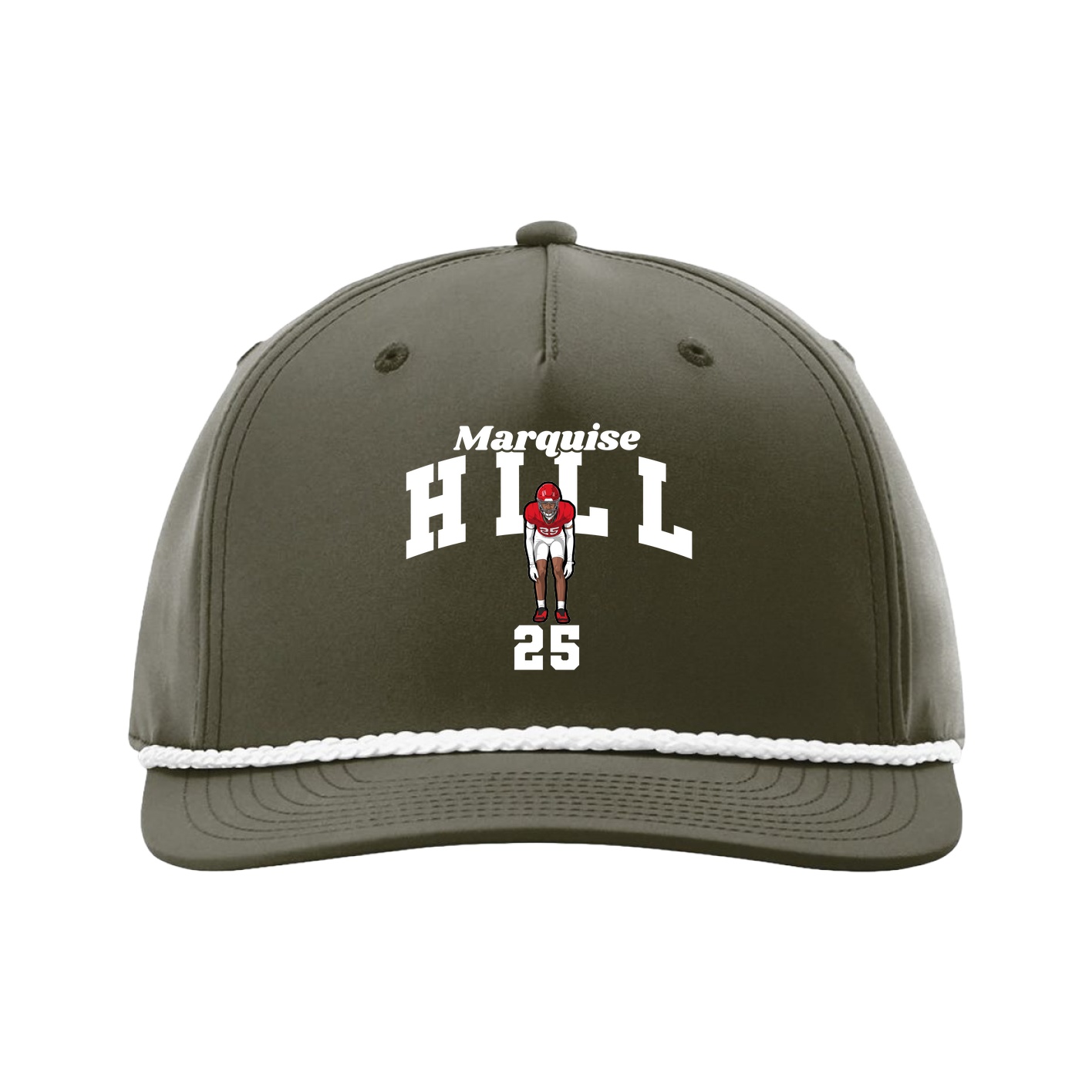 Five-Panel Classic Rope Cap — Signature Arch in Green