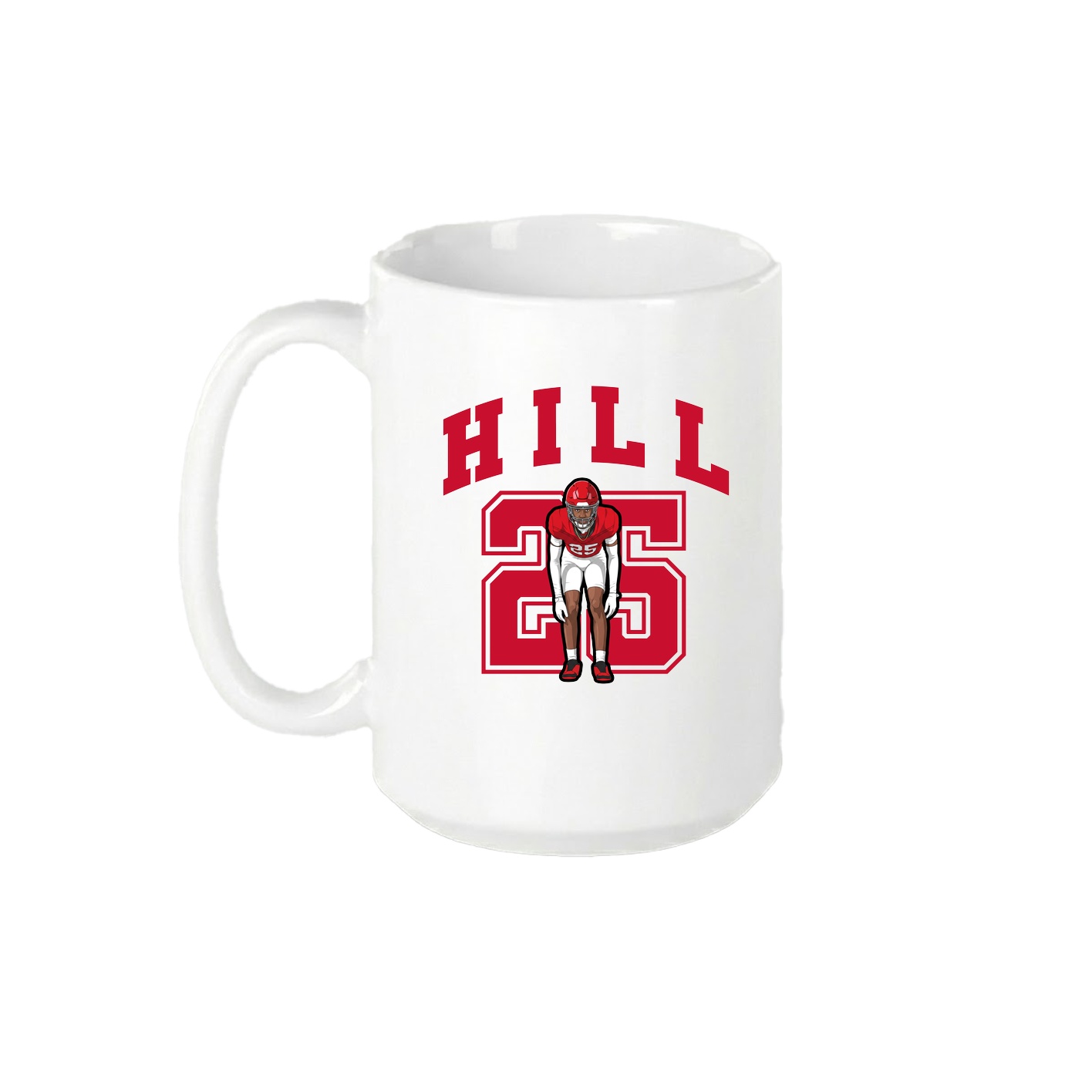 15oz Coffee Mug — Number in White