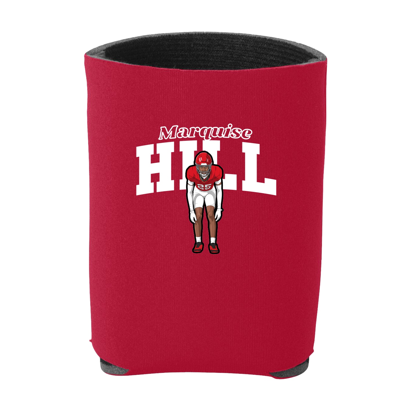Can Holder — Name Arch in Red