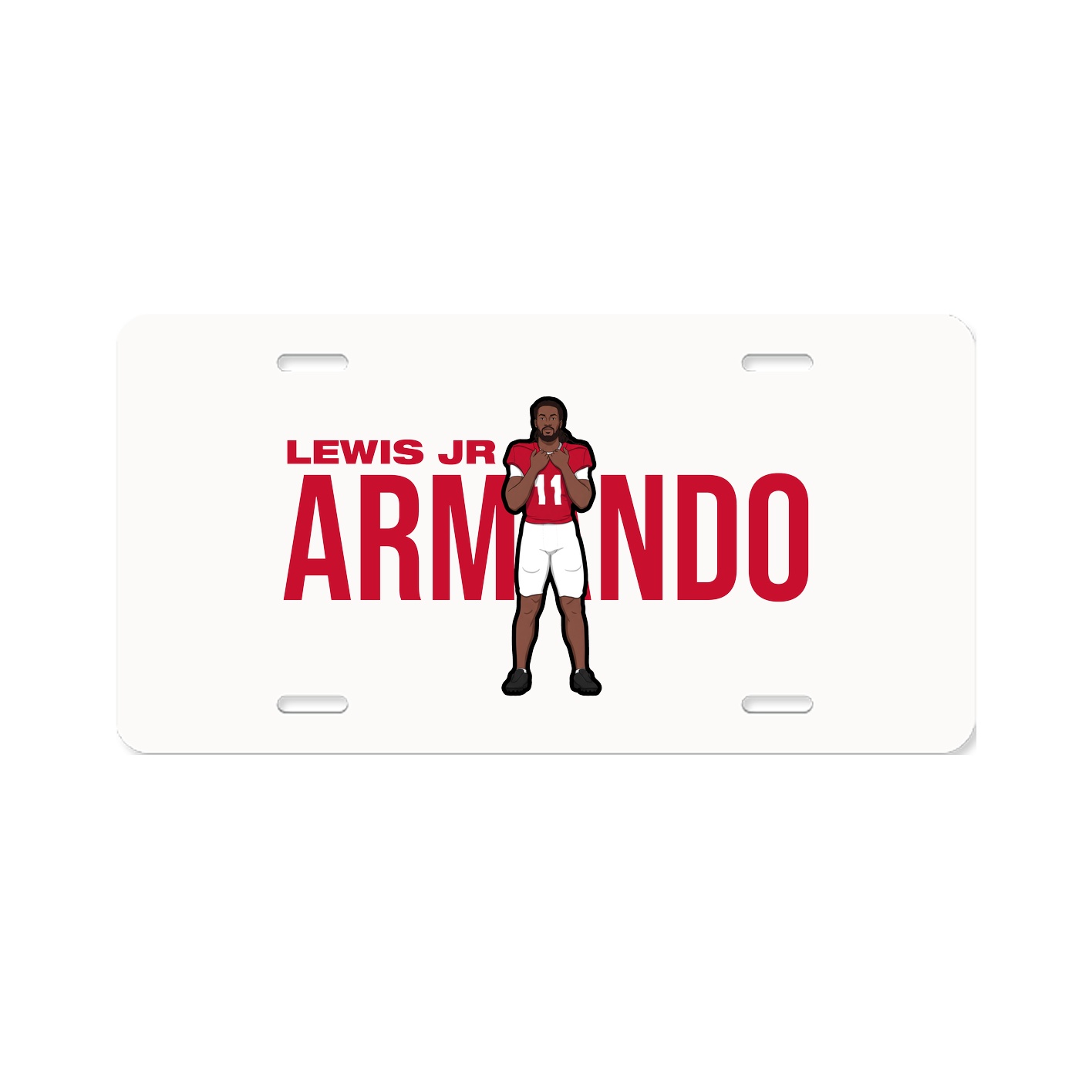License Plate — Player Name in Classic