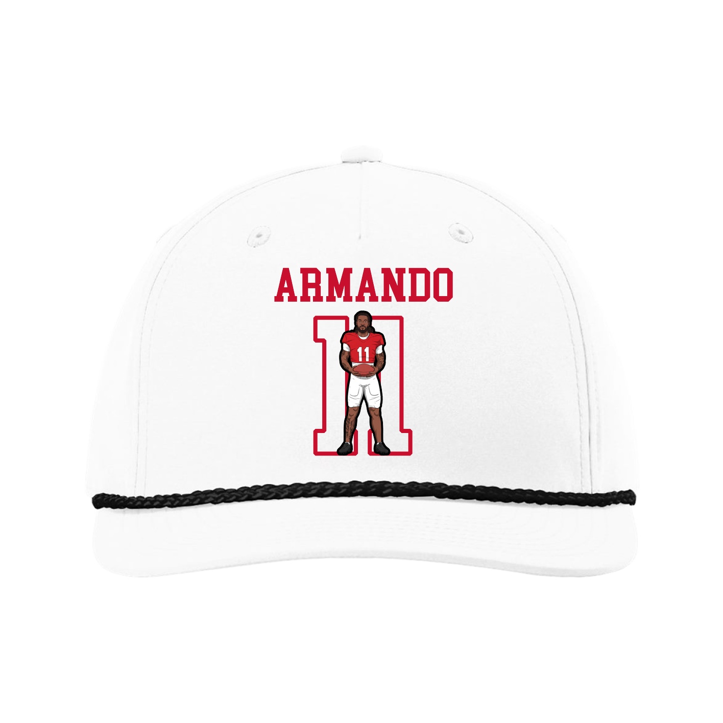Five-Panel Classic Rope Cap — Shirsey in White