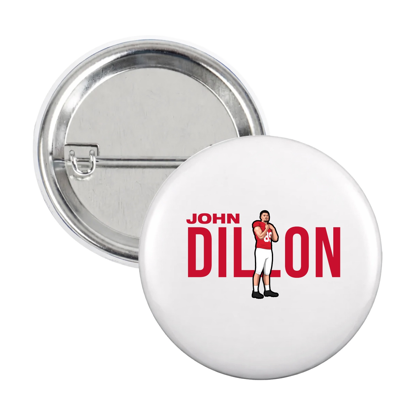 Game Day Button — Player Name in White