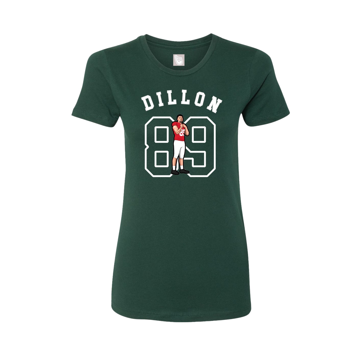 Fitted Women's Tee — Shirsey Arch in Green