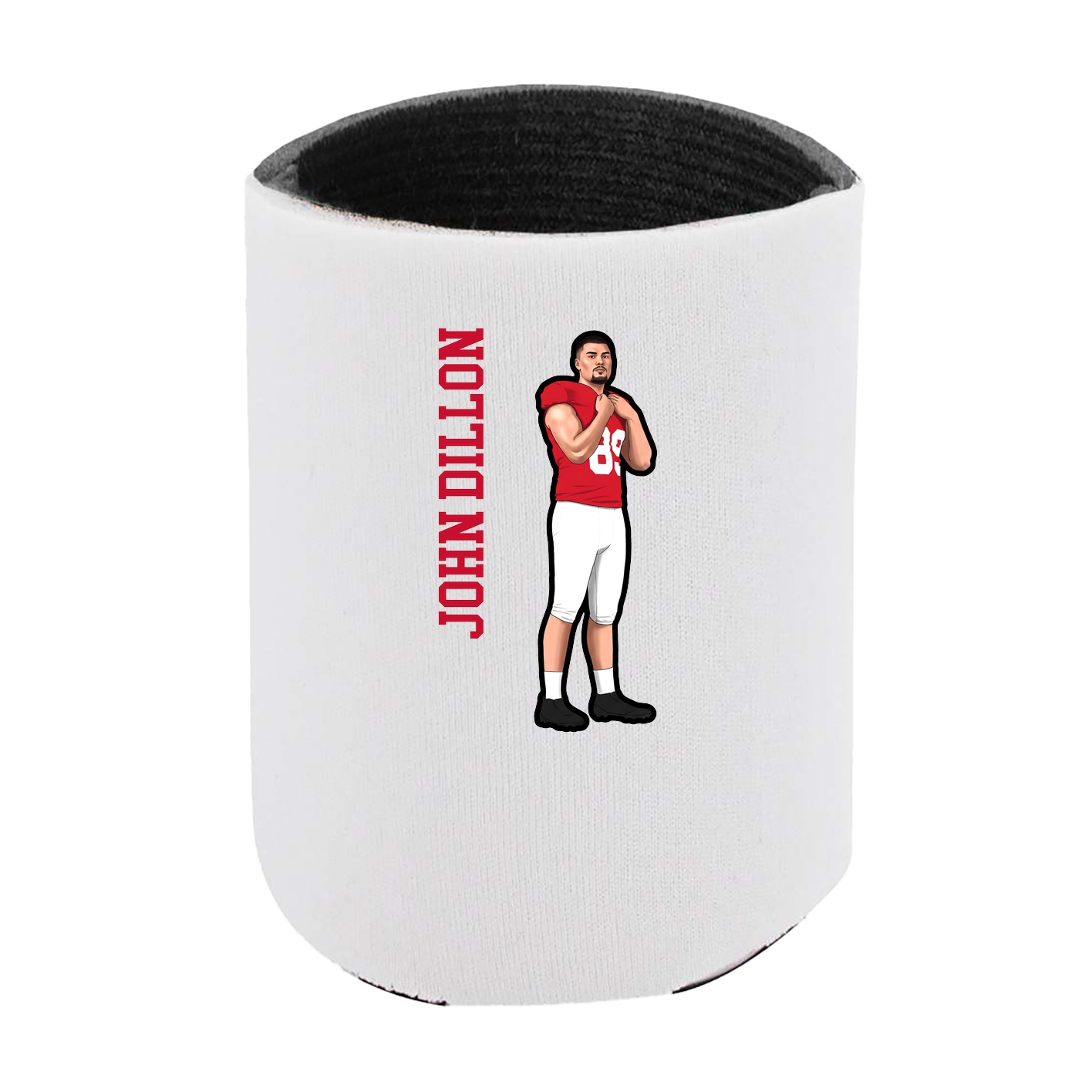 Can Holder — Name Vertical in White