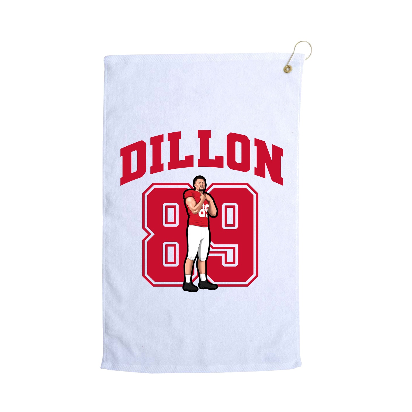 Golf Towel — Number in White