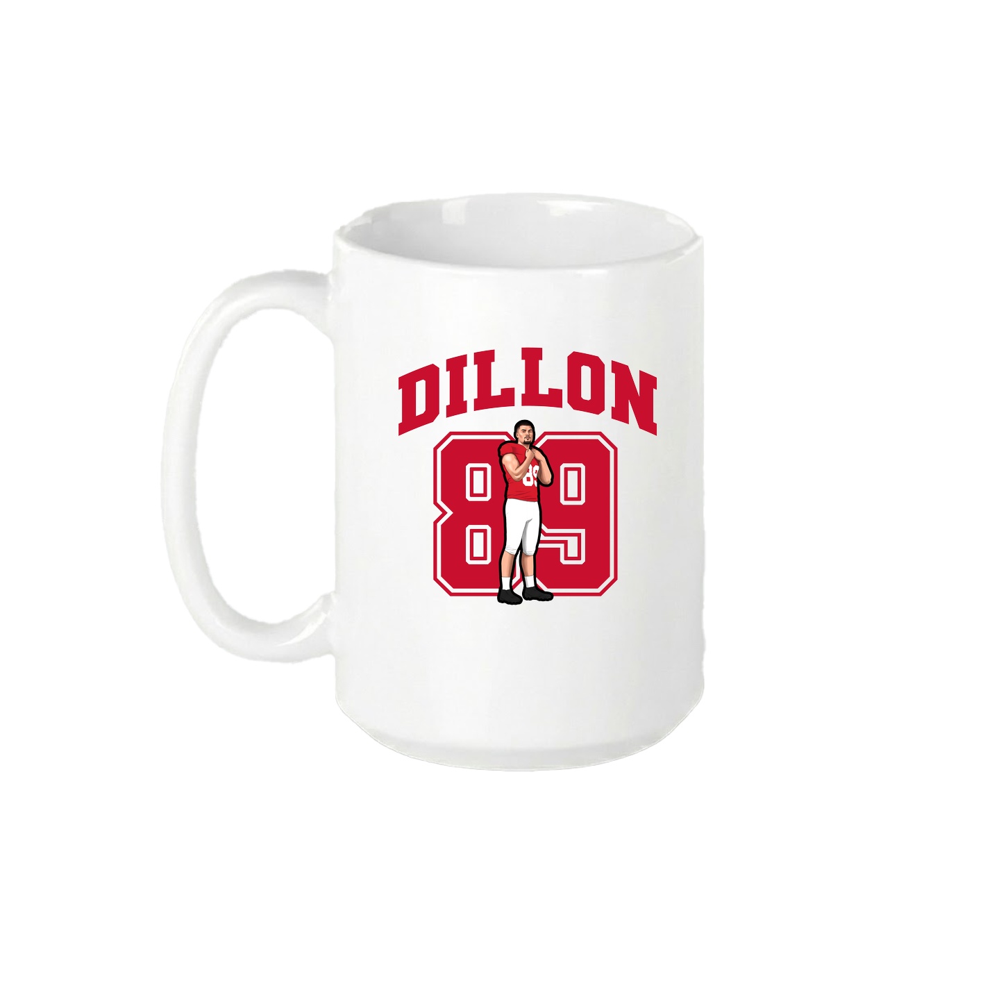 15oz Coffee Mug — Number in White