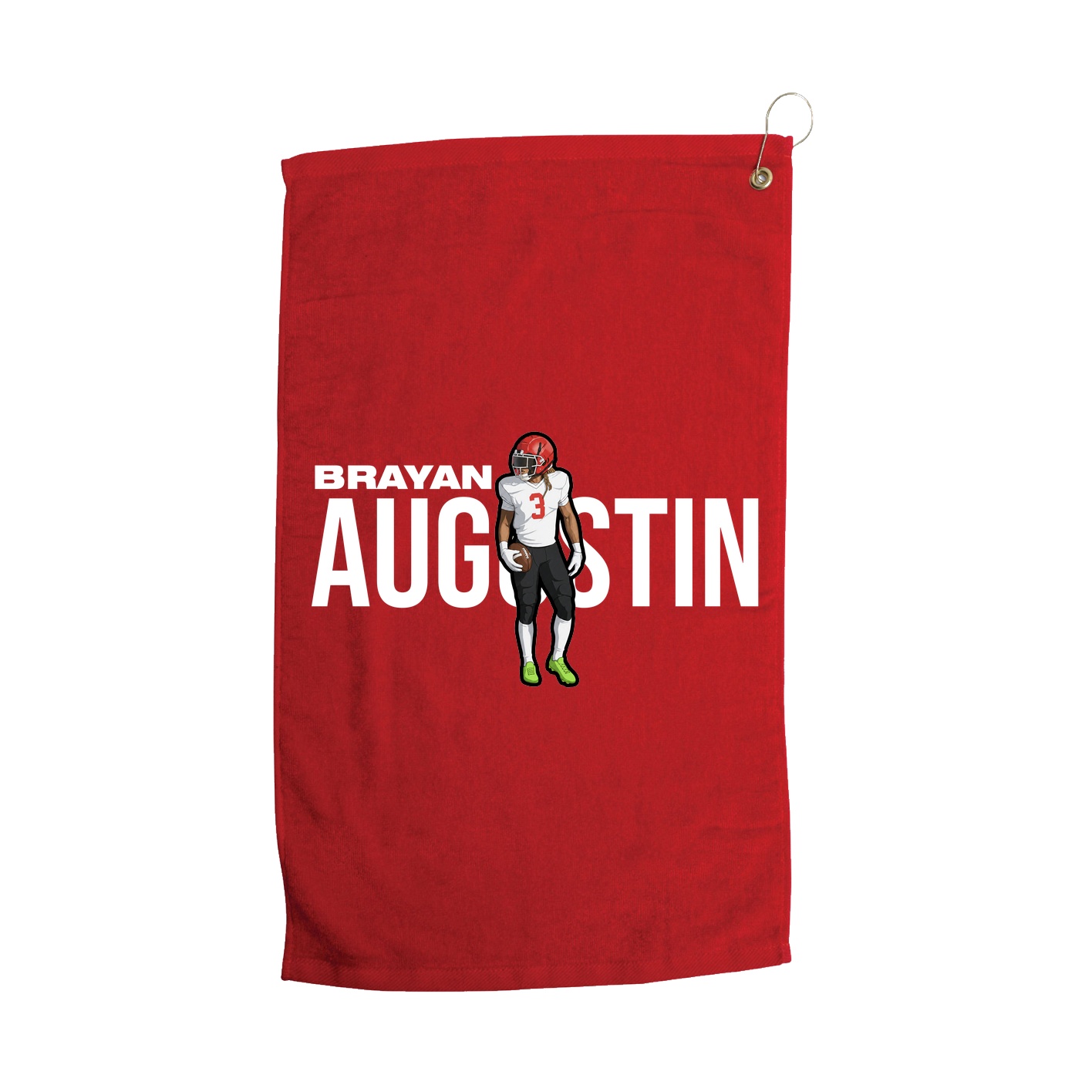 Golf Towel — Player Name in Red