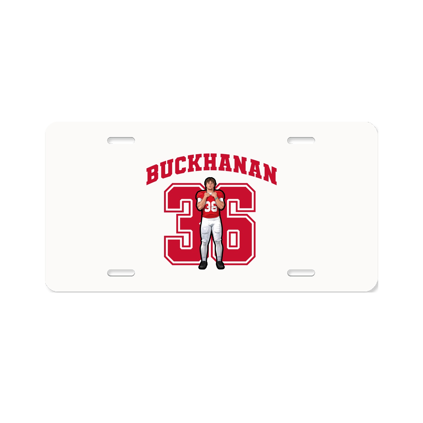License Plate — Number in Classic