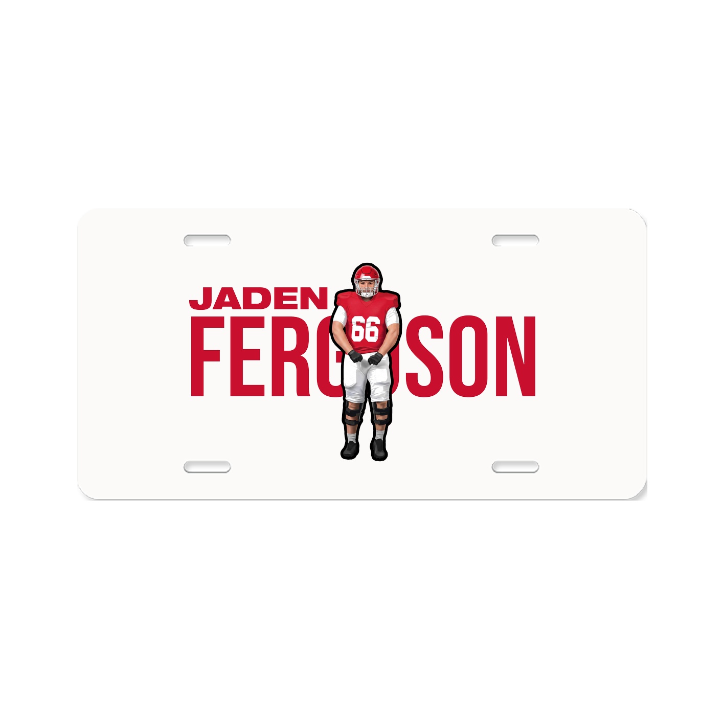 License Plate — Player Name in Classic
