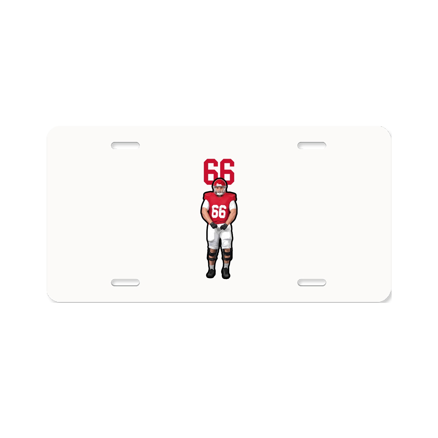 License Plate — Number Top in Classic