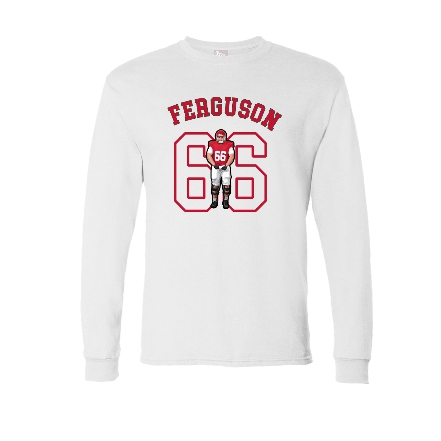 Long Sleeve Tee — Shirsey Arch in White