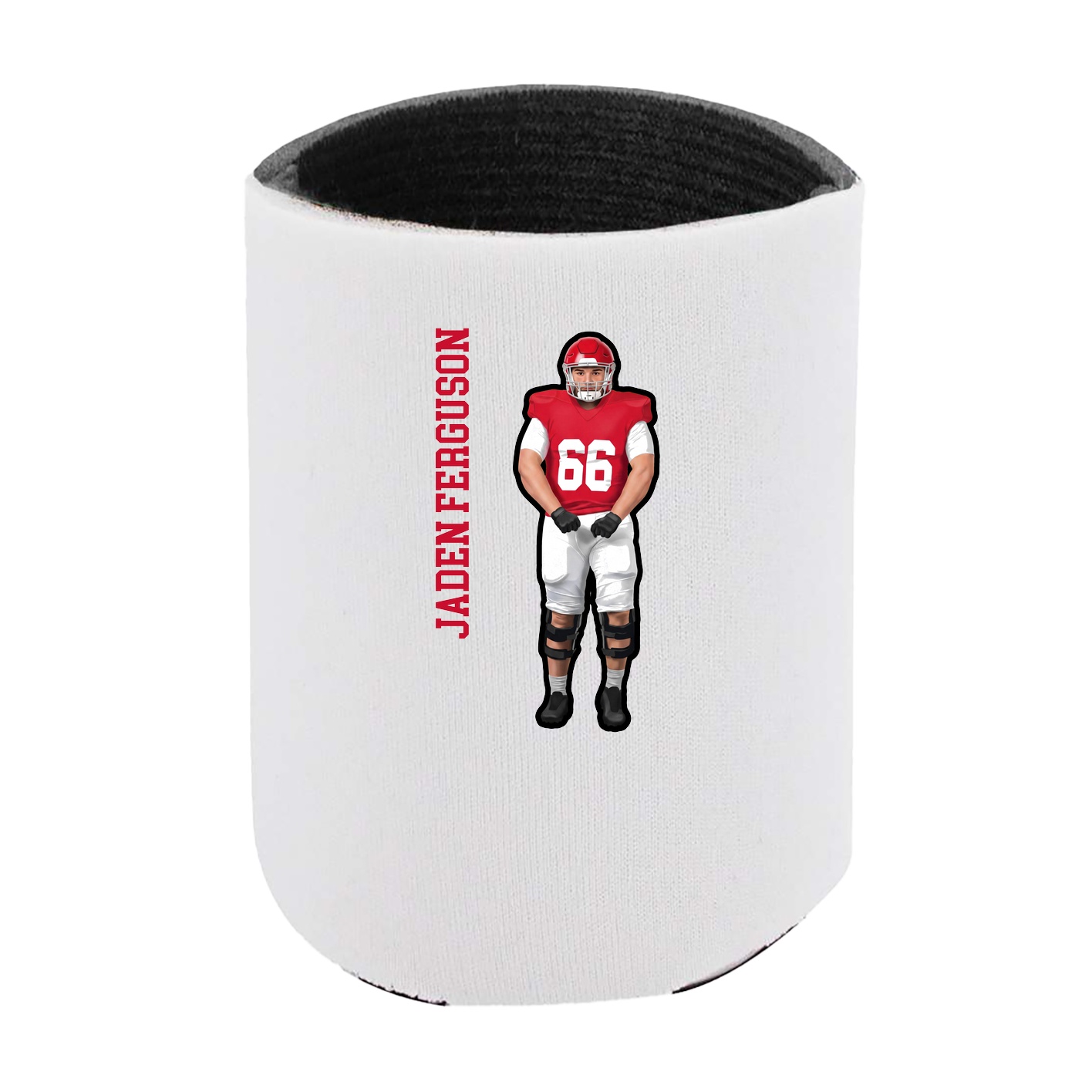 Can Holder — Name Vertical in White