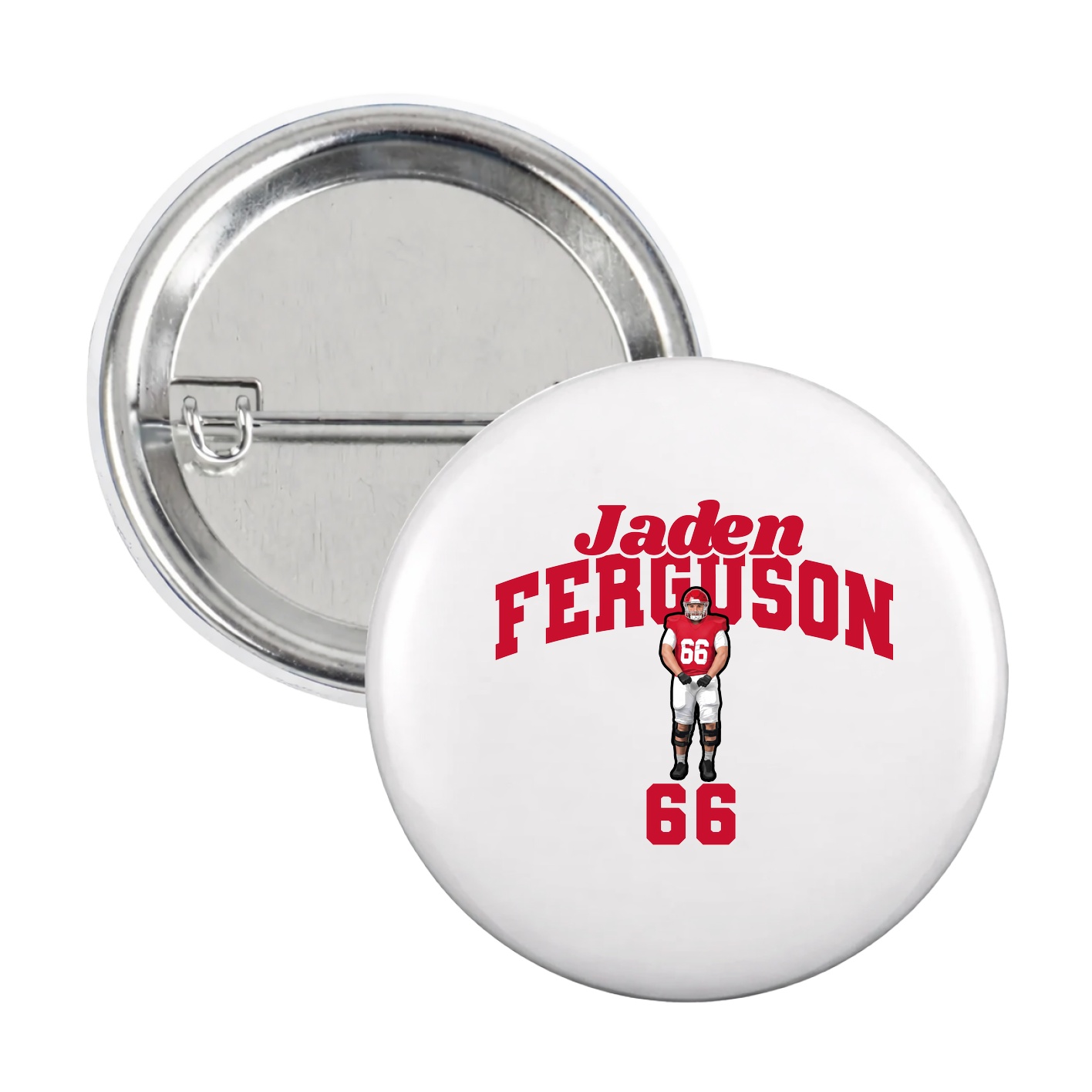 Game Day Button — Signature Arch in White