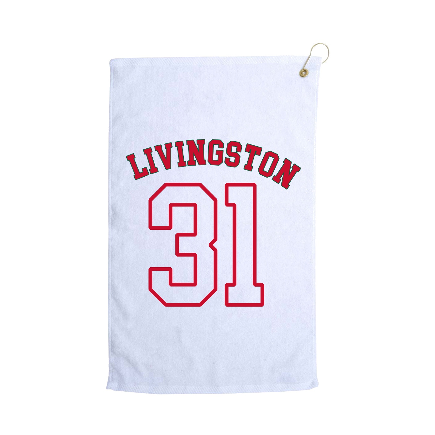 Golf Towel — Shirsey Arch in White