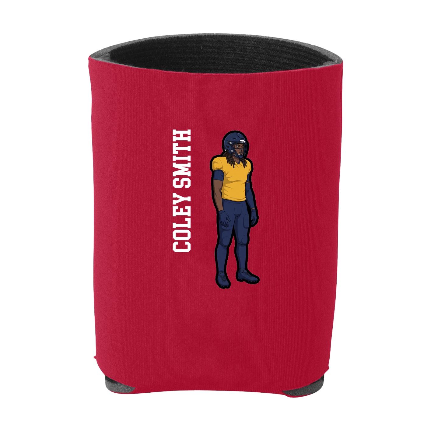 Can Holder — Name Vertical in Red