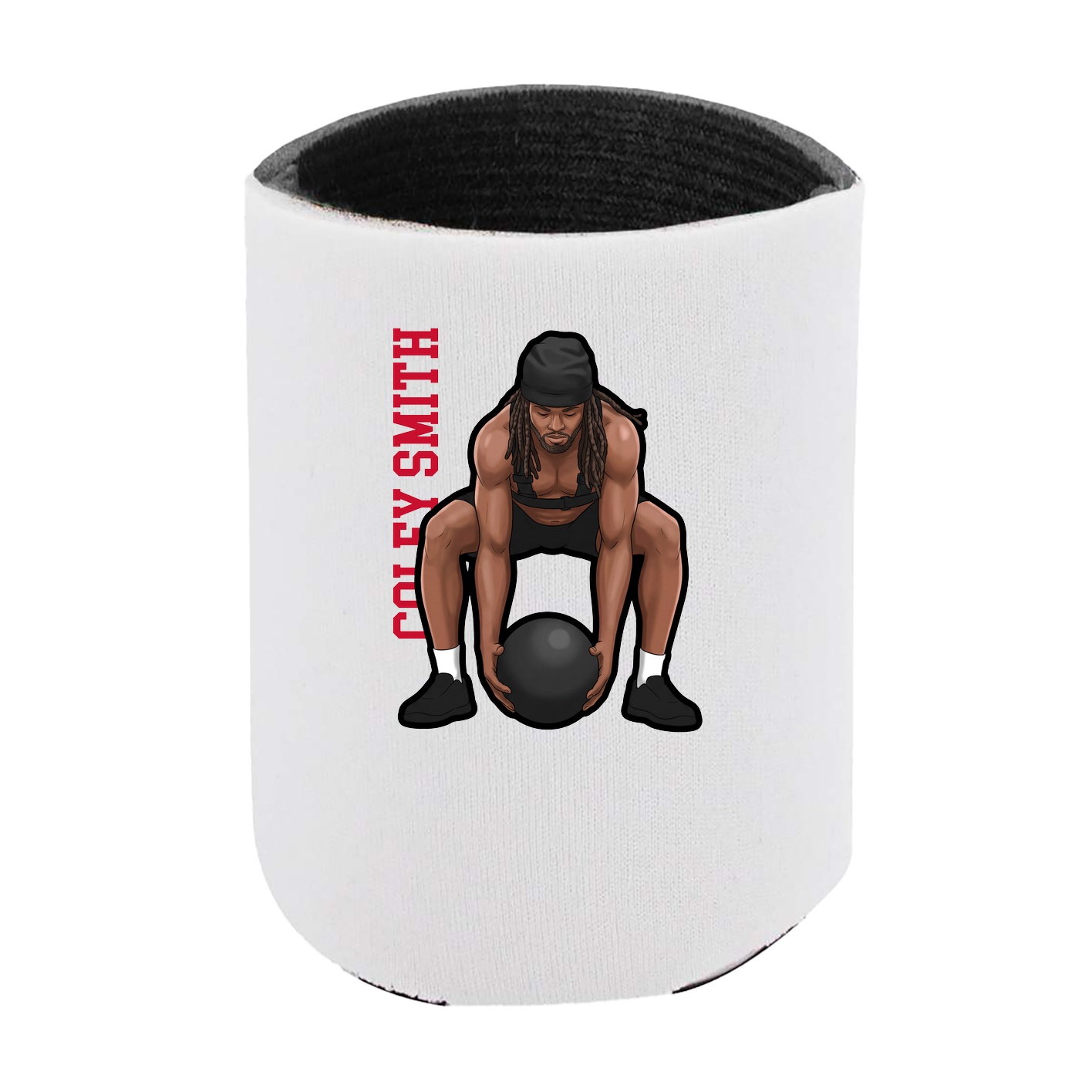 Can Holder — Name Vertical in White
