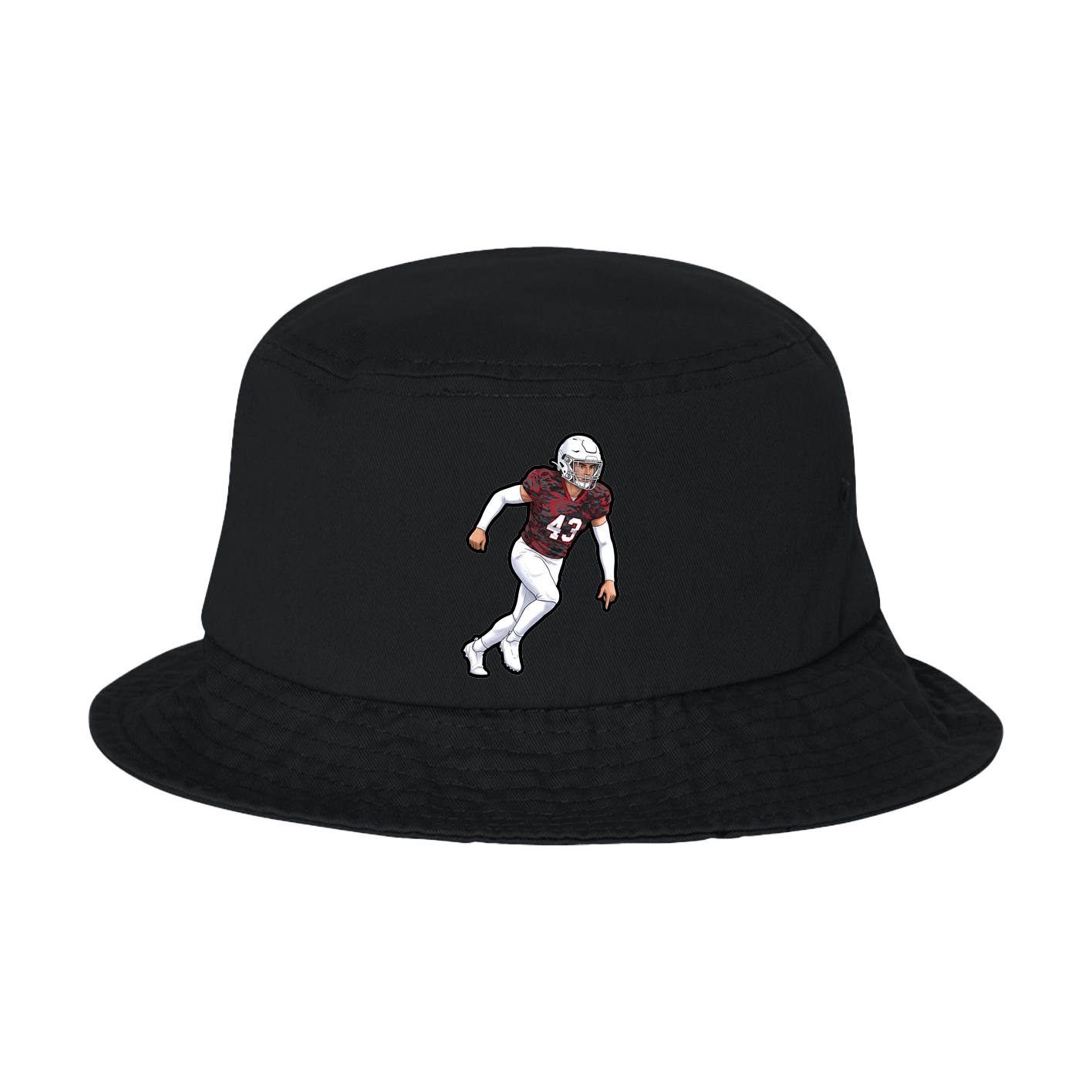 Bucket Cap — Name Vertical in Black