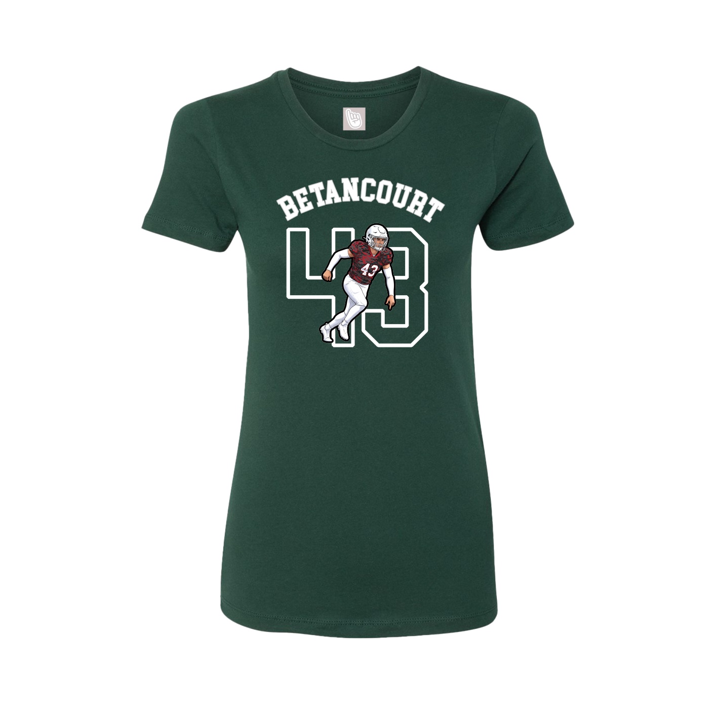 Fitted Women's Tee — Shirsey Arch in Green